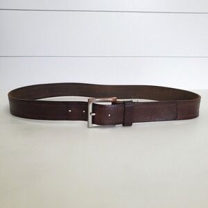 Genuine Leather Brown Belt size 36 43 In Length Office Luxury Teacher Preppy